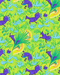 Whimsical Purple Creatures Tropical Garden Rug