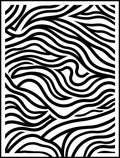 Bold Black and White Wavy Lines Rug