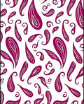 Crimson Paisley Swirls All Over Rug