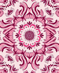 Pink Blossom Mandala Kaleidoscope Rug