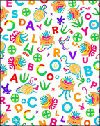 Whimsical Alphabet Characters Playful Creatures Rug