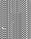 Monochromatic Abstract Chain Link Zigzag Rug