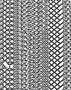 Monochromatic Abstract Chain Link Zigzag Rug