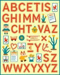 Playful Alphabet Characters and Objects Rug