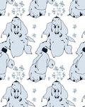 Light Blue Snowman Snowflake Scene Rug