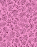 Pink Botanical Line Art Rug