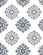 Dark Gray Starburst Medallion Rug