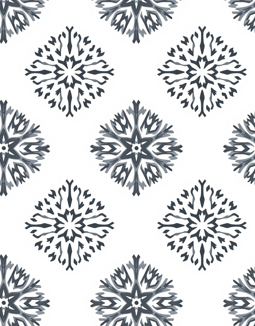 Dark Gray Starburst Medallion Rug