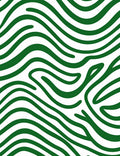 Abstract Green Zebra Stripe Rug
