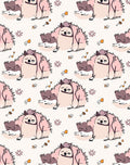Cute Hedgehog Pink Spiky Garden Rug