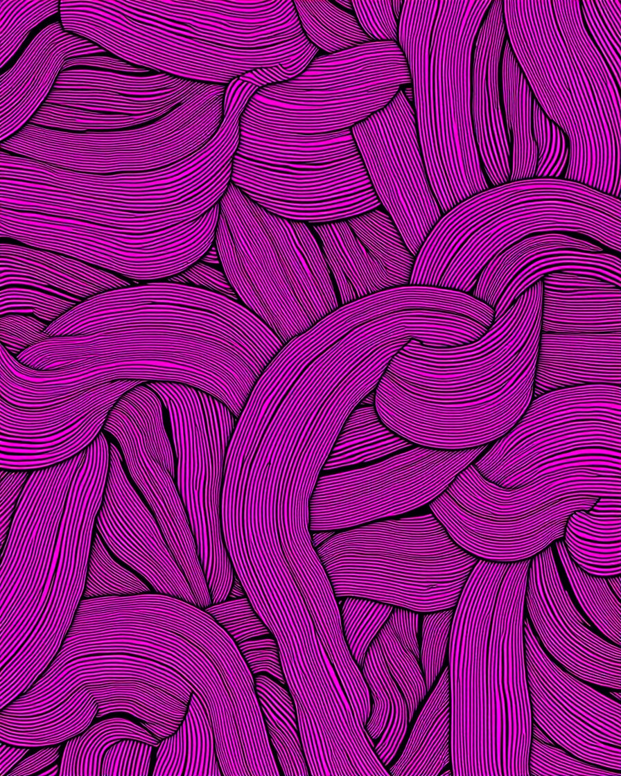 Vibrant Magenta Textured Swirls Rug