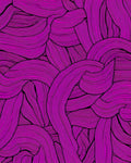 Vibrant Magenta Textured Swirls Rug