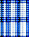 Vibrant Blue White Black Diamond Weave Rug