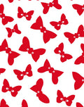 Cute Red Butterfly Whimsical Pattern Rug