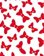 Cute Red Butterfly Whimsical Pattern Rug