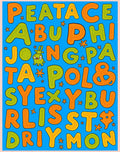 Whimsical Alphabet Character Rug