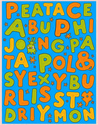 Whimsical Alphabet Character Rug