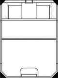 Modern Black White Abstract Rectangular Shapes Rug