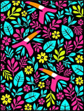 Vibrant Toucan Tropical Foliage Rug