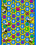 Busy Bee Alphabet Hexagon Rug