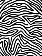 Black White Abstract Animal Print Rug