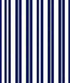 Classic Navy White Pinstripe Stripe Rug