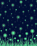 Mint Dandelion Field Grass Background Rug