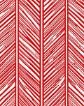Bold Red Striped Vertical Panels Rug