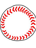 Classic Red White Baseball Stitch Rug