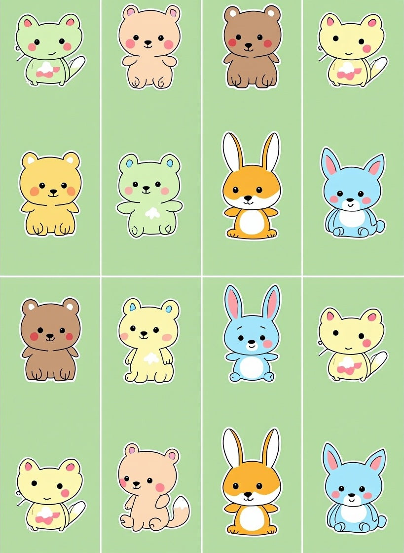 Cute Cartoon Animal Collection Rug