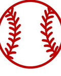 Classic Red Baseball Stitch Rug