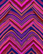 Vibrant Pink Blue Chevron Stripes Rug