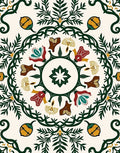 Earthy Tone Botanical Medallion Rug
