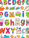 Childrens Alphabet Fun Colorful Characters Rug