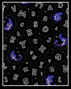 Cosmic Alphabet Whirlpool Swirl Rug