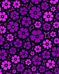 Vibrant Purple Floral Explosion Rug