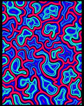 Vibrant Abstract Organic Flow Rug