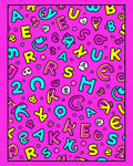 Whimsical Alphabet Blast Rug