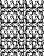 Modern Black White Geometric Lattice Rug