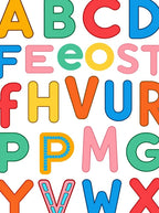 Alphabet Blocks Colorful Rug
