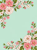 Pink Garden Floral Branches Rug