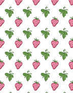 Pink Strawberry Garden Arrangement Rug