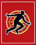 Dynamic Runner With Sunburst Halo Rug