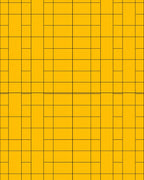 Golden Checkerboard Scattered Square Rug