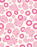 Whimsical Pink Coral Abstract Rug
