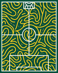 Emerald Forest Labyrinth Swirl Rug