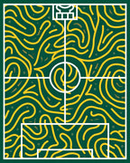 Emerald Forest Labyrinth Swirl Rug