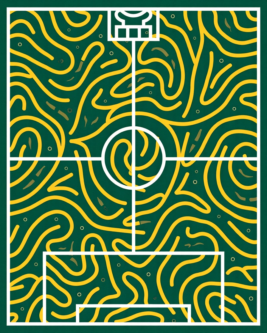Emerald Forest Labyrinth Swirl Rug