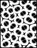 Black Spiky Orb Star Cluster Rug