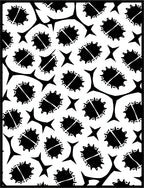 Black Spiky Orb Star Cluster Rug